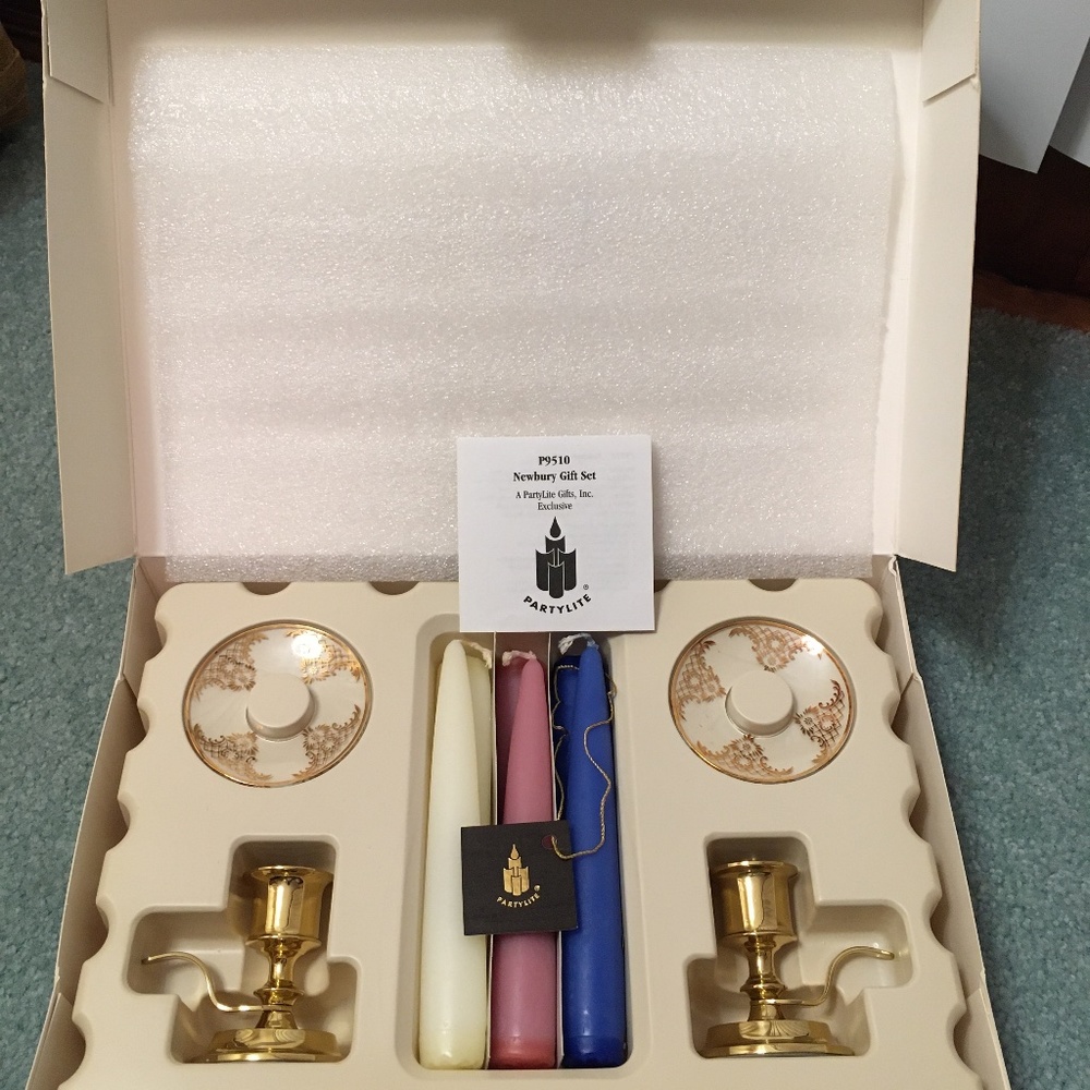 PartyLite Newburyport gift set- unused